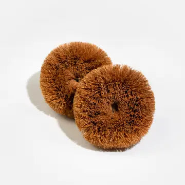 Zero Waste Club Round Kitchen Scourers - Pack of 2