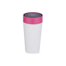 Circular Cup Reusable 12oz 100% Leakproof Cup Medium - Chalk & Lotus Pink