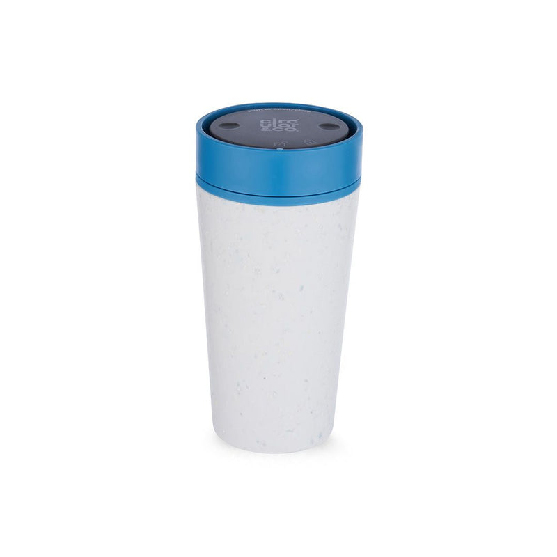 Circular Cup Reusable 12oz 100% Leakproof Cup Medium - Chalk & Pacific Blue