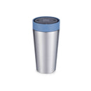 Circular Cup Reusable 12oz 100% Leakproof Stainless Steel Cup Medium - Rockpool Blue