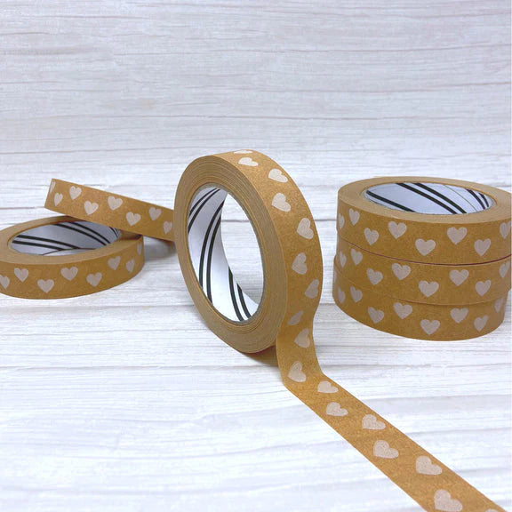 Cascayde 50m Paper Tape - Heart (24mm wide)