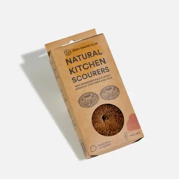 Zero Waste Club Round Kitchen Scourers - Pack of 2