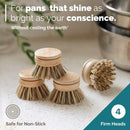 Jungle Culture Replacement Head For Reusable Dish Brush | Bamboo Brushes Soft/firm Bristles