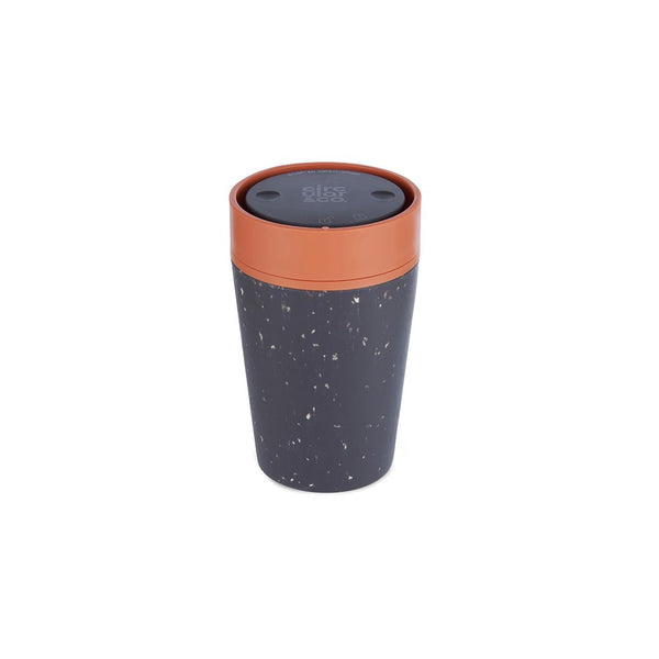 Circular Cup Reusable 8oz 100% Leakproof Cup Small - Grey & Sundown Orange