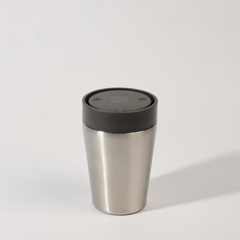 Circular Cup Reusable 8oz 100% Leakproof Stainless Steel Cup Small - Storm Grey