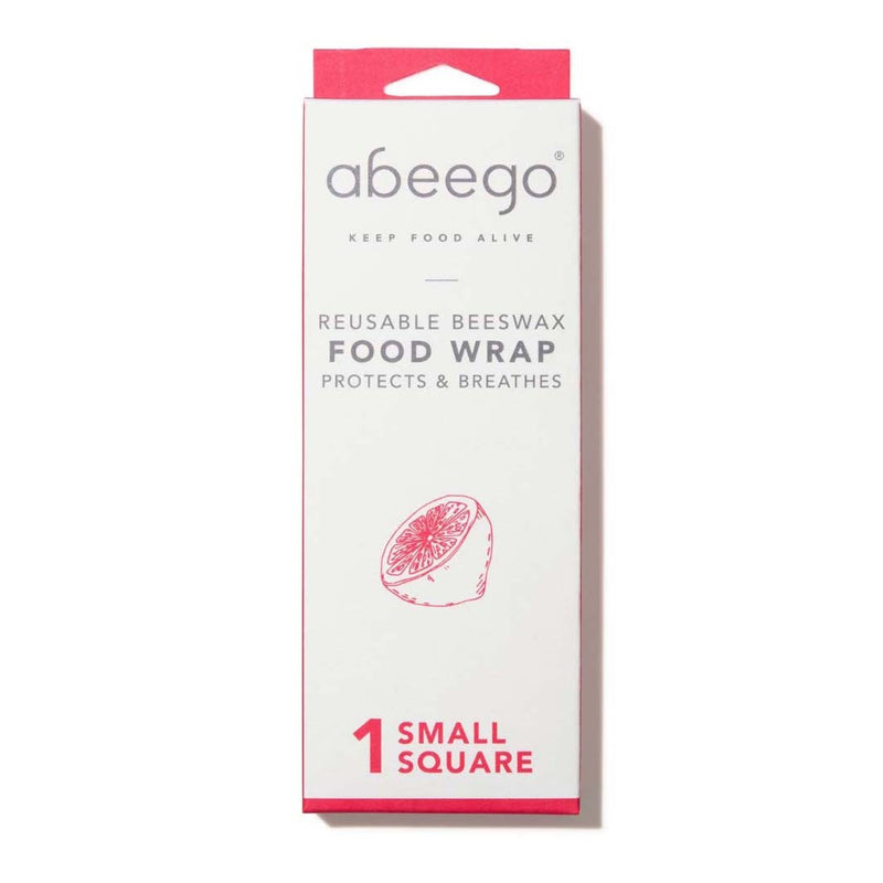 Abeego Beeswax Reusable Food Wraps - Pack of 1 Small Square