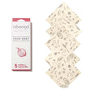 Abeego Beeswax Reusable Food Wraps - Pack of 5 Small Square