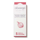 Abeego Beeswax Reusable Food Wraps - Pack of 5 Small Square