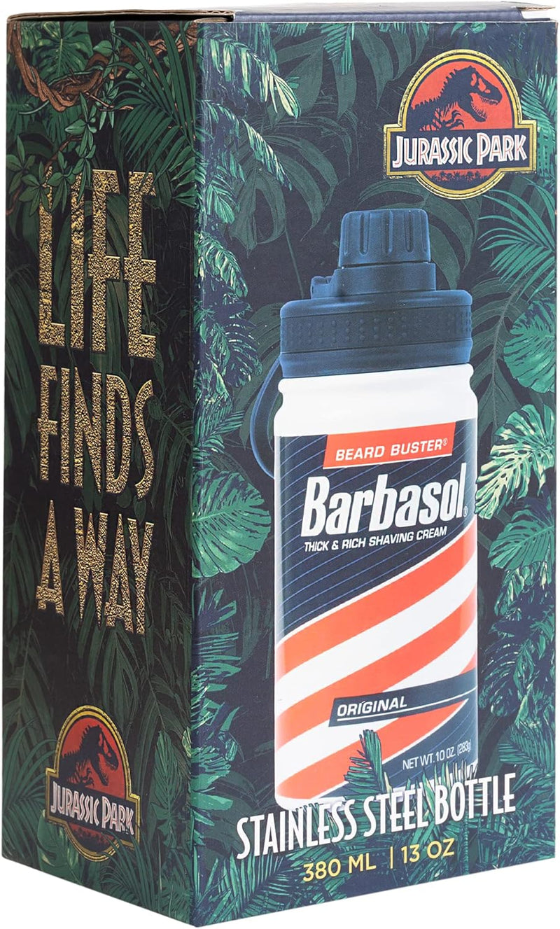 Erik Jurassic Park Barbasol Hot and Cold Stainless Steel Insulated Bottle - 380ml/13oz 7