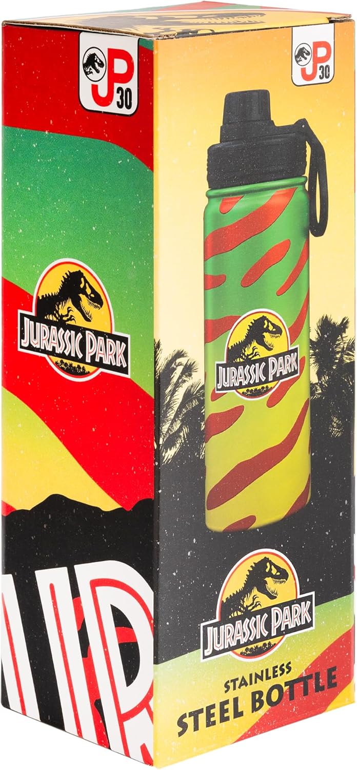 Erik Jurassic Park Hot and Cold Stainless Steel Insulated Bottle - 500ml/17oz 7