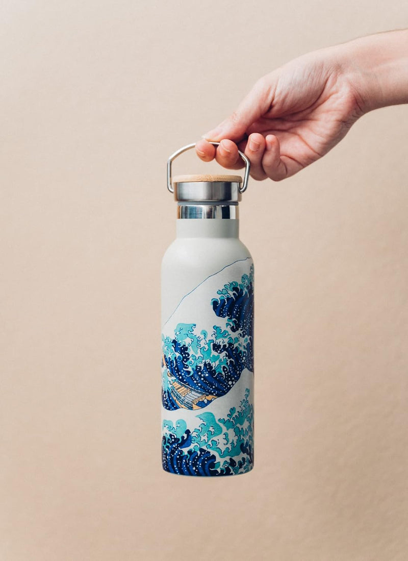 Erik Kokonote Hokusai Hot and Cold Stainless Steel Insulated Bottle - 500ml/17oz 2