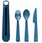 Hip with Purpose Reusable Silicone Cutlery holder with Ocean Bound Cutlery - Jade