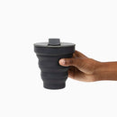 Hunu Collapsible Silicone Cup – 12oz Charcoal