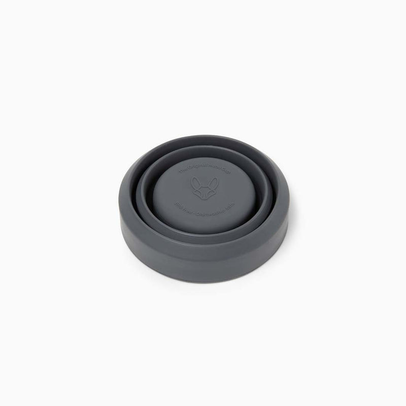 Hunu Collapsible Silicone Cup with Straw – 16oz Charcoal