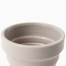 Hunu Collapsible Silicone Cup with Straw – 16oz Warm Grey