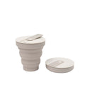 Hunu Collapsible Silicone Cup – 8oz Warm Grey