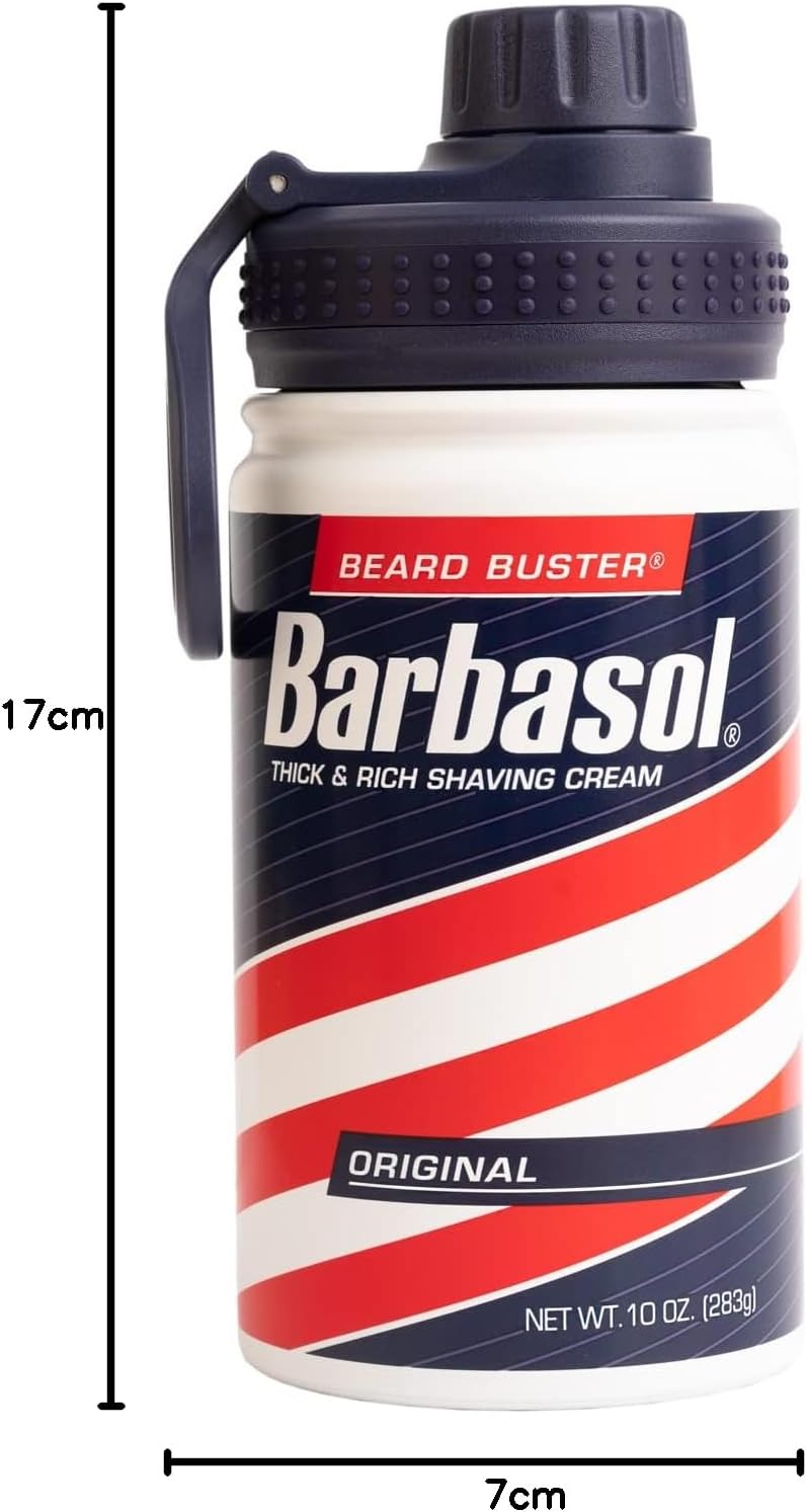 Erik Jurassic Park Barbasol Hot and Cold Stainless Steel Insulated Bottle - 380ml/13oz