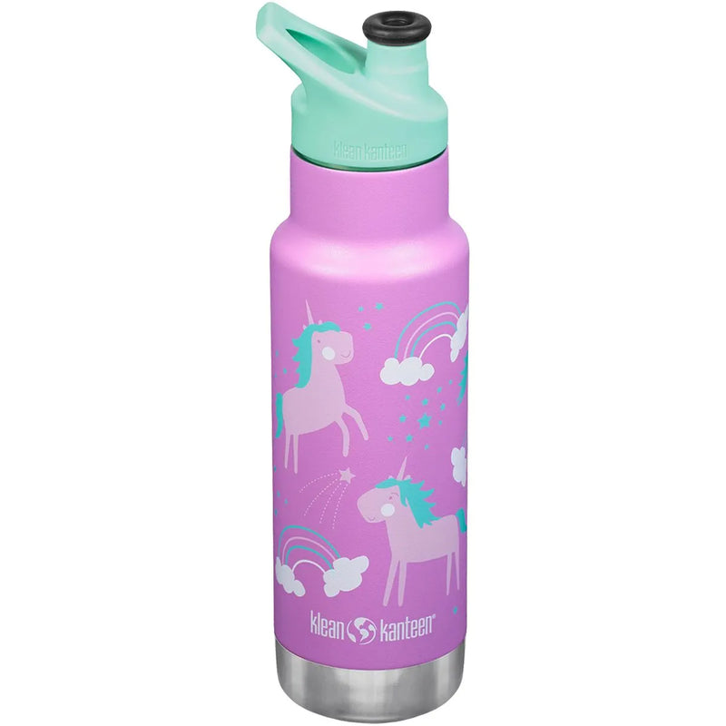 Klean Kanteen Kid Kanteen Reusable Vacuum Insulated Bottle: Unicorns