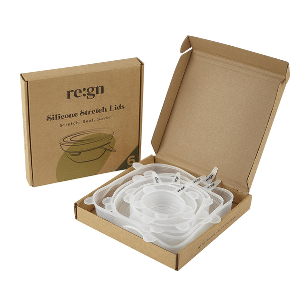 Re:gn Reusable Silicone Stretch Lids - Set of 6