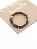 The Sea Shed Aqua Beach Cork (Vegan Leather) Bracelet