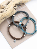 The Sea Shed Aqua Beach Cork (Vegan Leather) Bracelet