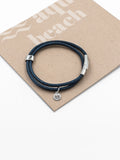 The Sea Shed Aqua Beach Cork (Vegan Leather) Bracelet