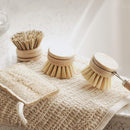 Jungle Culture Bamboo Dish Brush Set | Washing Up Cleaning Brushes 4pcs