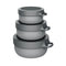 Eku Nesting Bowls Set of 3: Charcoal Grey