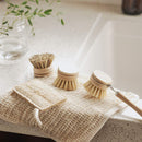 Jungle Culture Bamboo Dish Brush Set | Washing Up Cleaning Brushes 4pcs