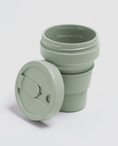 Stojo Brooklyn Pocket 12oz Collapsible Reusable Cup: Sage Green