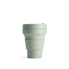 Stojo Brooklyn 8oz Collapsible Reusable Cup: Sage