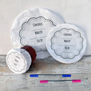 Bowl Over Reusable Cotton Bowl Covers: Write on wash out PINK PEN