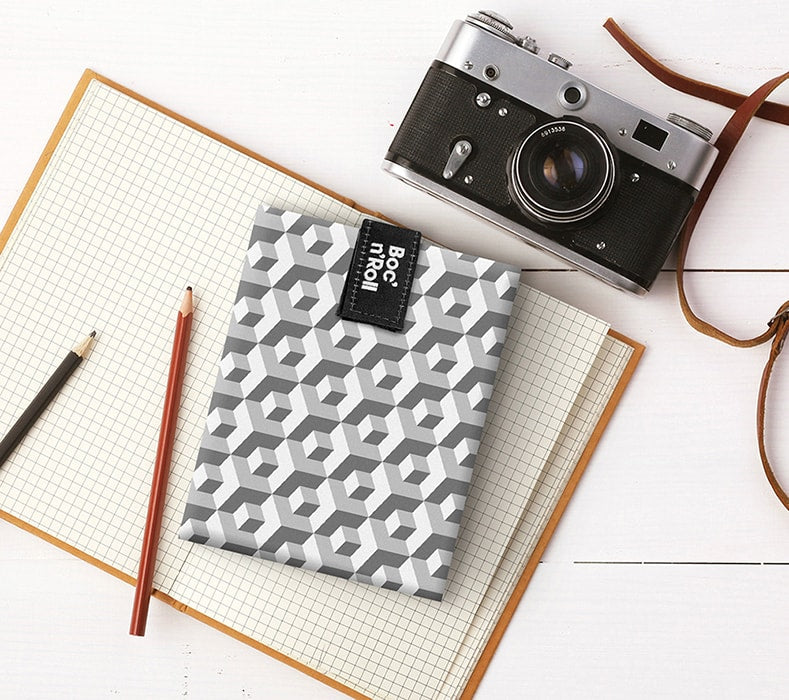 Boc 'n' Roll Reusable Sandwich Wrap : Tiles Black