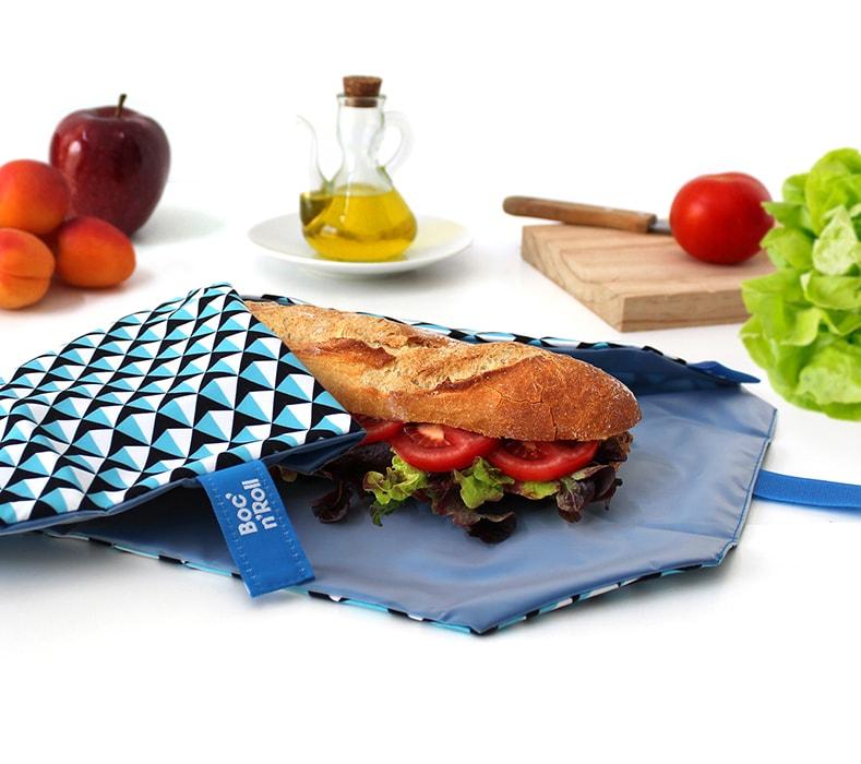 Boc n Roll Tiles wrap with baguette