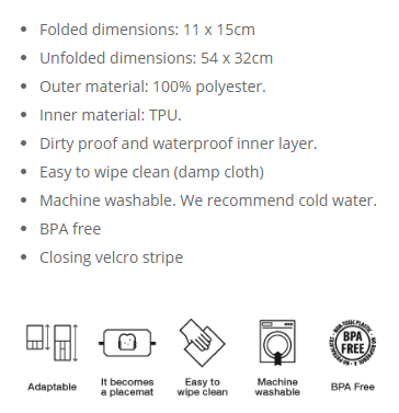 Boc 'n' Roll Reusable Sandwich Wrap : Tiles Blue