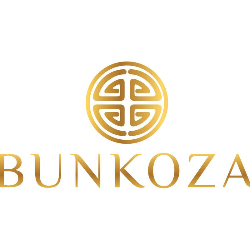 Bunkoza Gold Stainless Steel Reusable Drinking Straws - 6mm with bend, brush and pouch