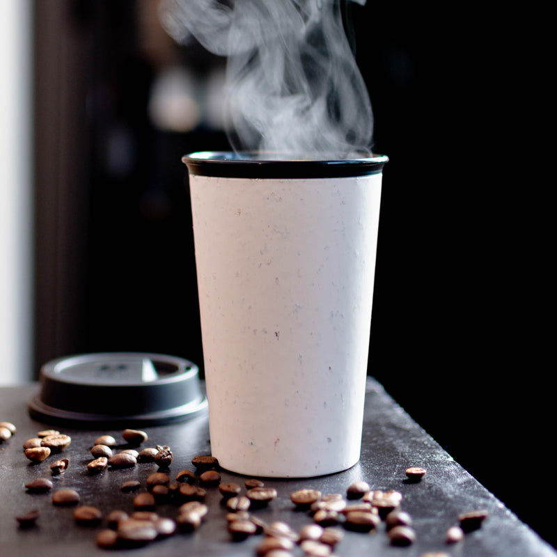 Circular Cup NOW Reusable Cup - Cream and Cosmic Black