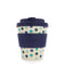 Ecoffee Reusable Cup Small Blue Polka 8oz 250ml
