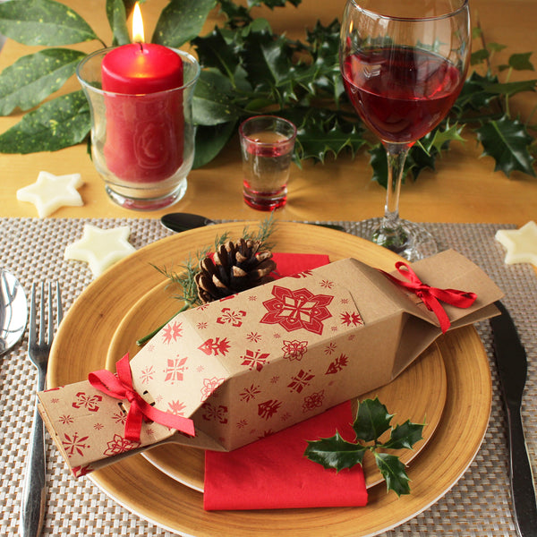 NEW DESIGN Reusable Christmas Crackers: Kraft Jewel