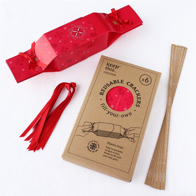 Reusable Christmas Crackers: Red Jewel