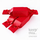 NEW DESIGN Reusable Christmas Crackers: Christmas Red