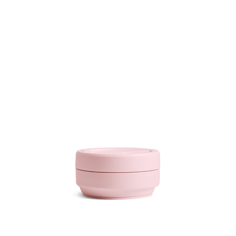 Stojo Brooklyn 12oz Collapsible Reusable Cup: Carnation Pink