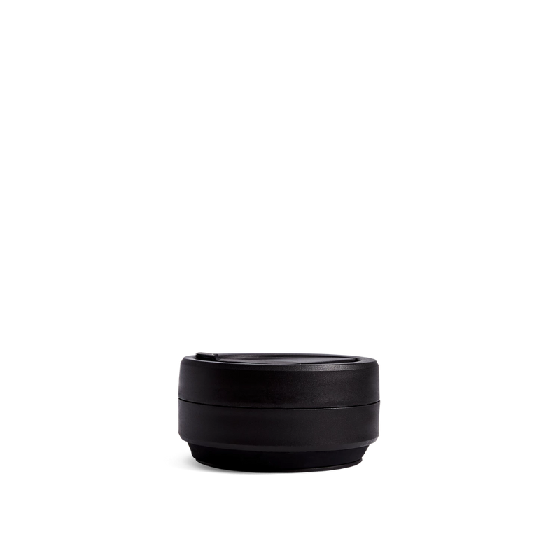 Stojo Brooklyn Pocket 12oz Collapsible Reusable Cup: Ink Black