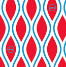 Reusable Wax Wrap on a roll - Diamonds Red & Blue