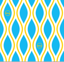 Reusable Wax Wrap on a roll - Diamonds Blue & Yellow