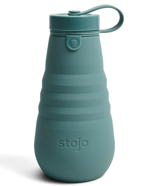 Stojo Collapsible Reusable Bottle 20oz: Eucalyptus