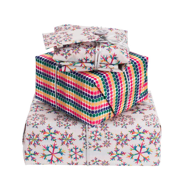 Wrag Wrap Reusable Reversible Crackle Wrap: Rainbow Flakes