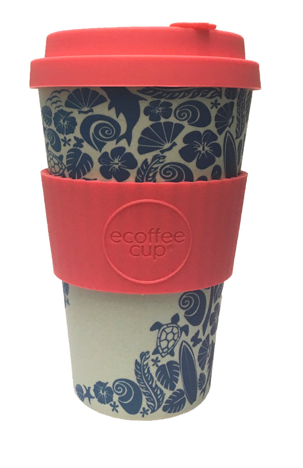 Ecoffee Reusable Cup Large Surfers against Sewage Waimea Bay 14oz 400ml