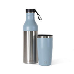Cupple - Reusable Cup + Bottle Twisted Together into One - Arctic Blue