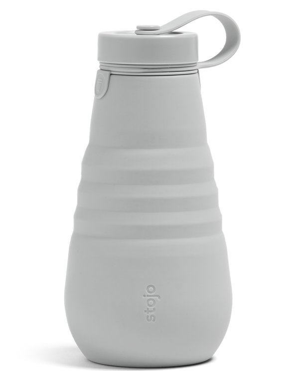 Stojo Collapsible Reusable Bottle 20oz: Cashmere Grey